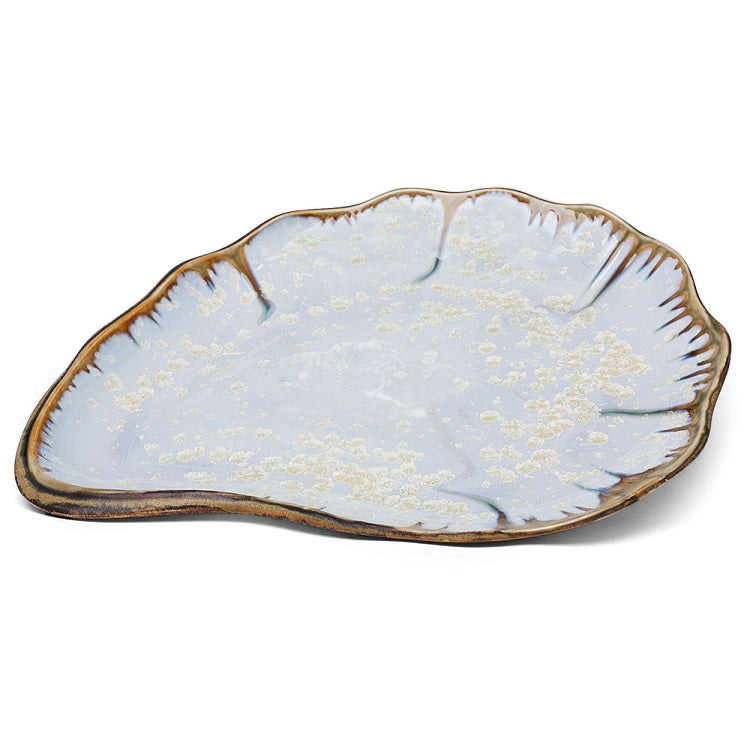 Ae Ceramics Oyster Series Platter in Abalone & Tortoise