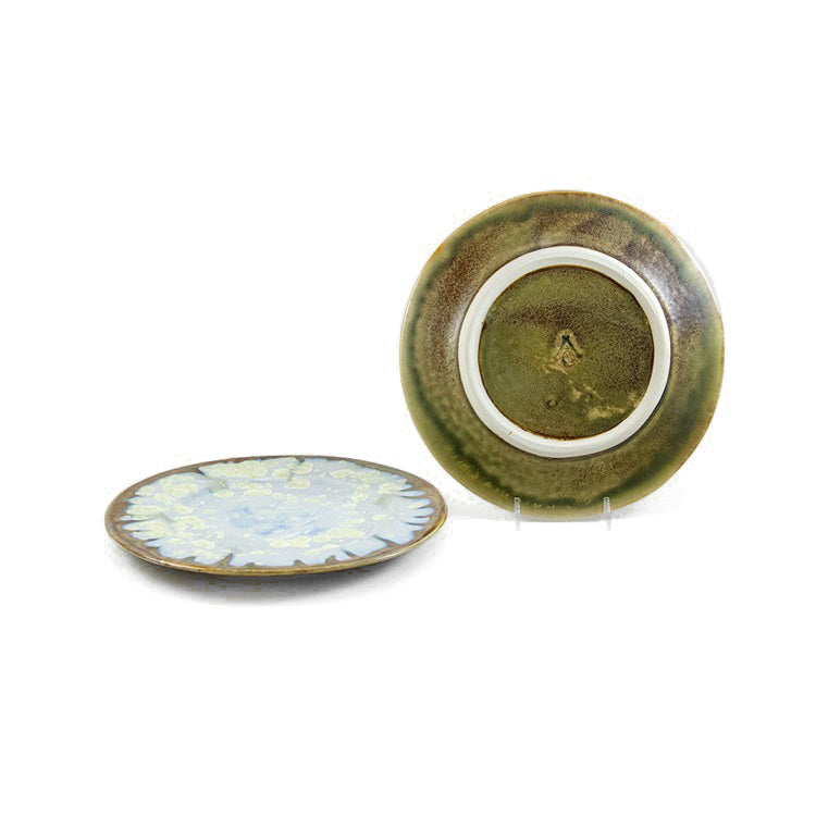 Ae Ceramics Round Series Salad Plate in Abalone & Tortoise