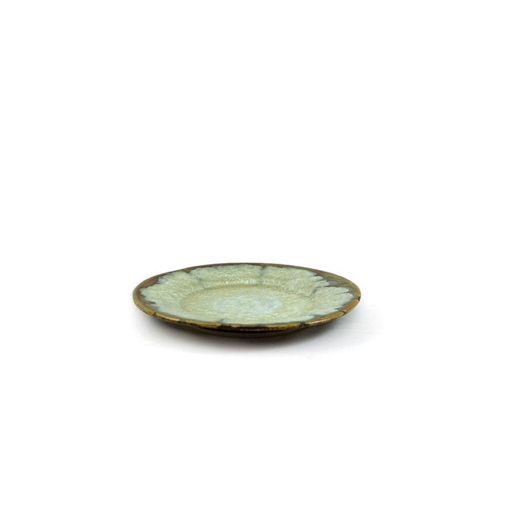 Ae Ceramics Round Series 8" plate in Abalone & Tortoise