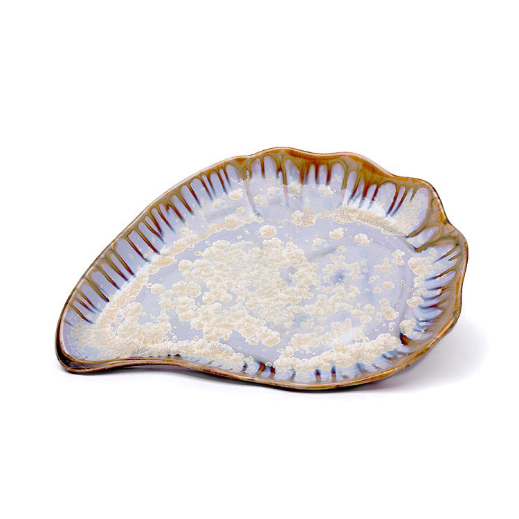 Ae Ceramics Oyster Series Large Plate in Abalone & Tortoise