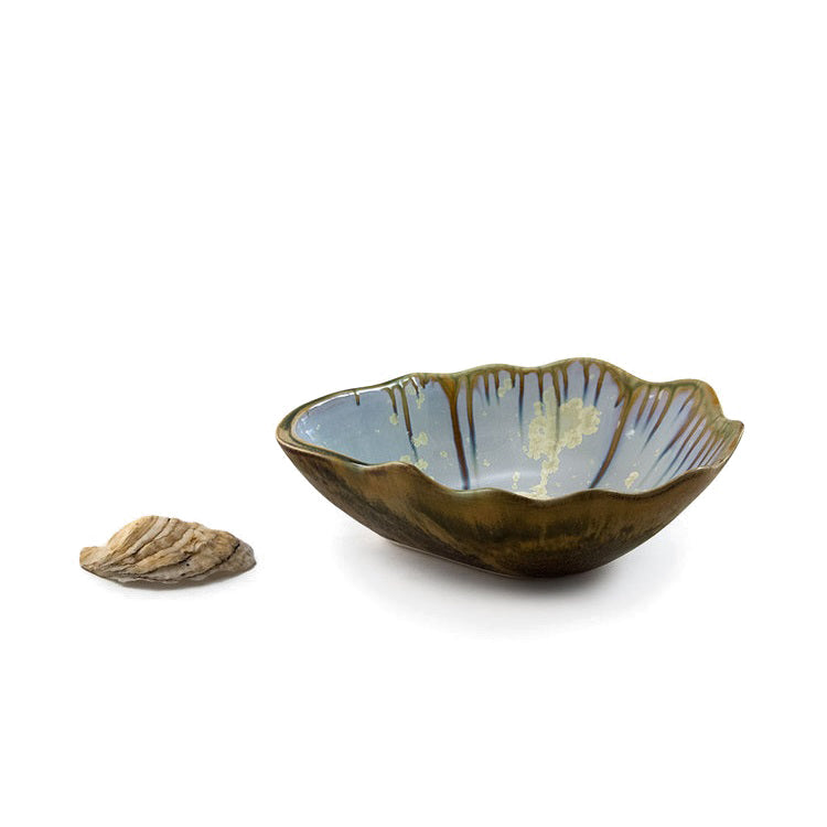 Ae Ceramics Oyster Series Medium Nesting Bowl in Abalone & Tortoise