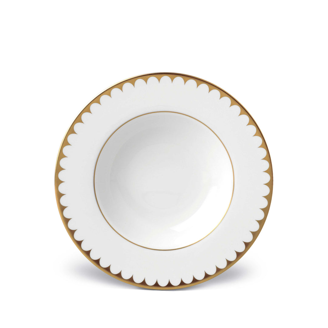 L'Objet Aegean Filet Gold Soup Plate