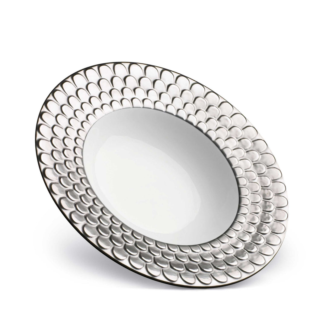 L'Objet Aegean Platinum Soup Plate