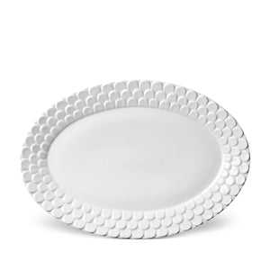 L'Objet Aegean White Oval Platter