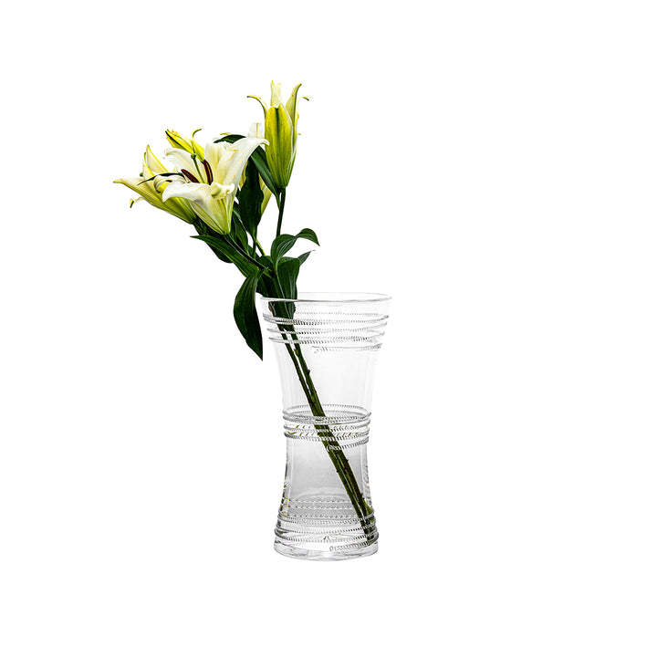 Juliska Ella Corset Vase 14 inch white lily