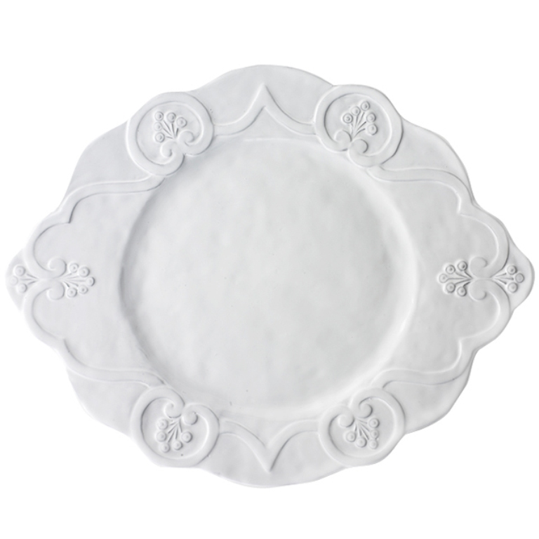 Arte Italica Bella Bianca Scalloped Charger