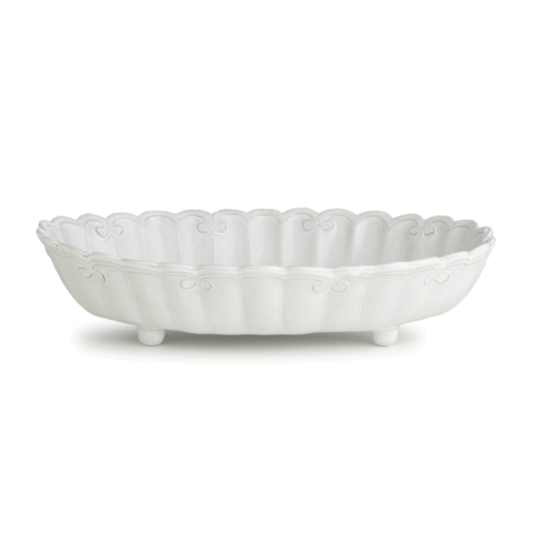 Arte Italica Bella Bianca Ribbon Shallow Serving Bowl