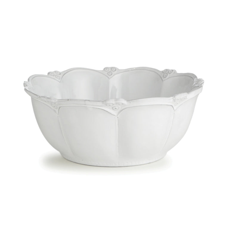 Arte Italica Bella Bianca Rosette Large Serving Bowl