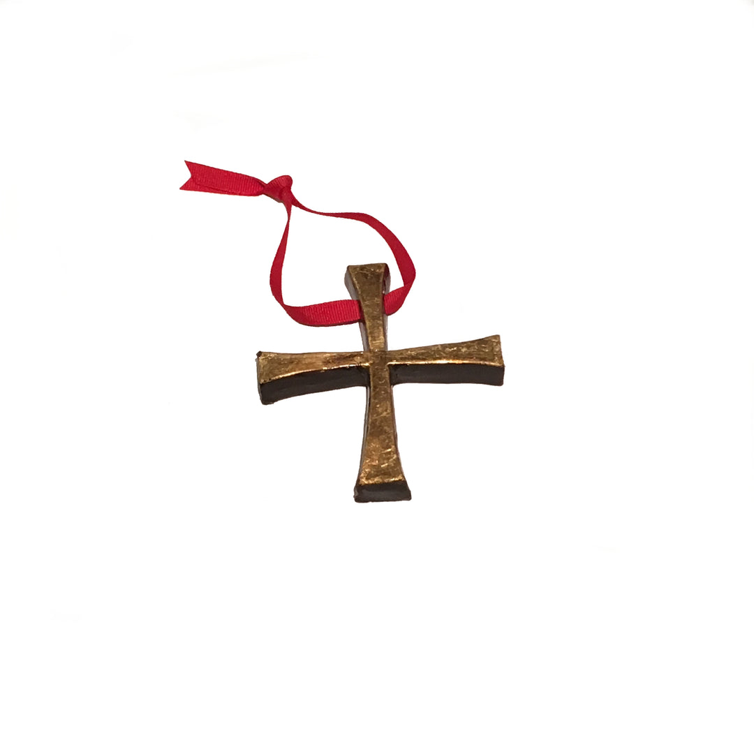 Gold Cross Ornament