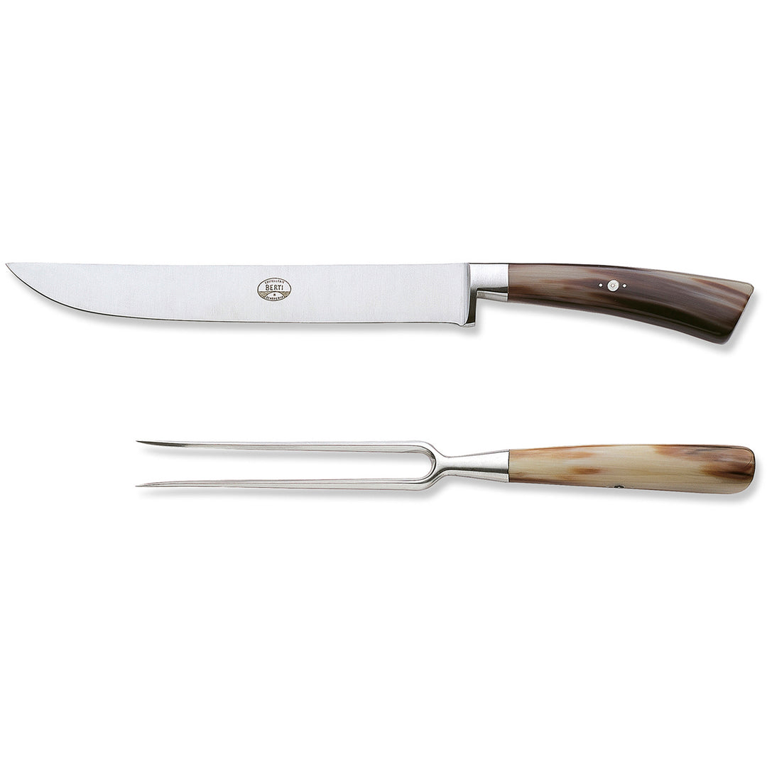 Berti Carving Set in Horn