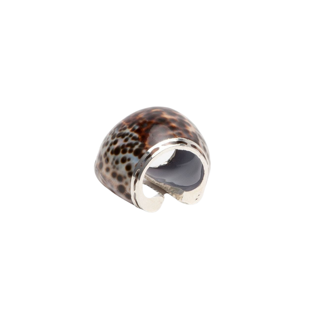 Olivia Tiger Cowrie Shell Napkin Ring