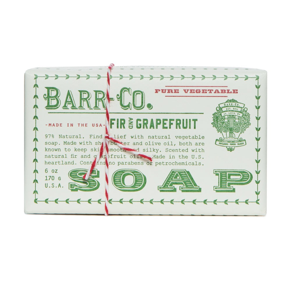 Barr Co. Fir & Grapefruit Bar Soap