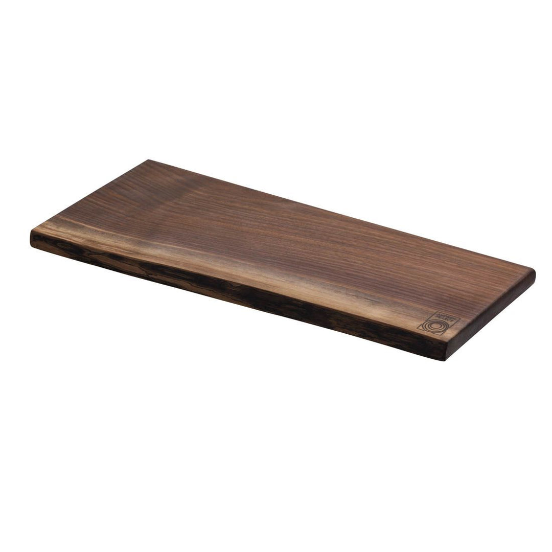 Andrew Pearce Black Walnut Wood Single Live Edge Cutting Board, Large