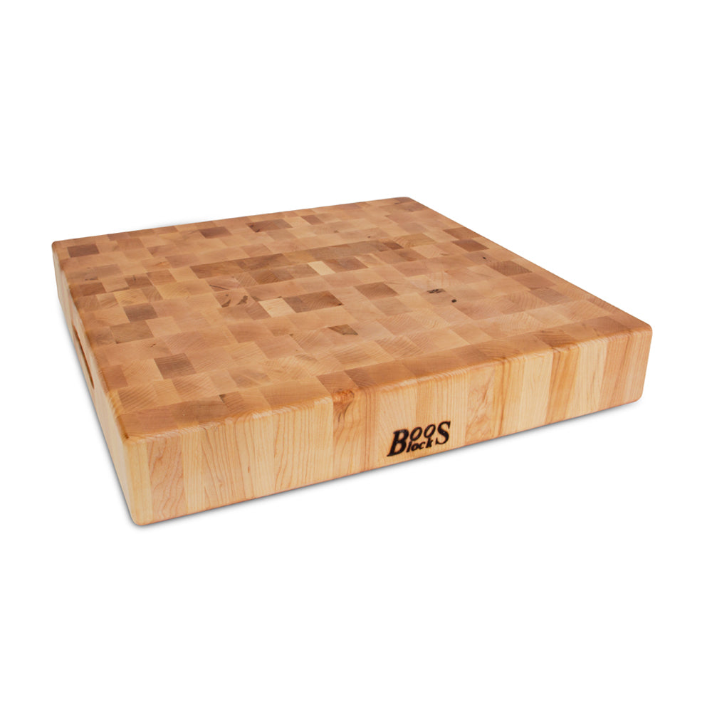 Reversible Maple End Grain BoosBlock, 3" Thick