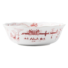 Load image into Gallery viewer, Juliska Country Estate Winter Frolic Ruby Serving Bowl, 10&quot;
