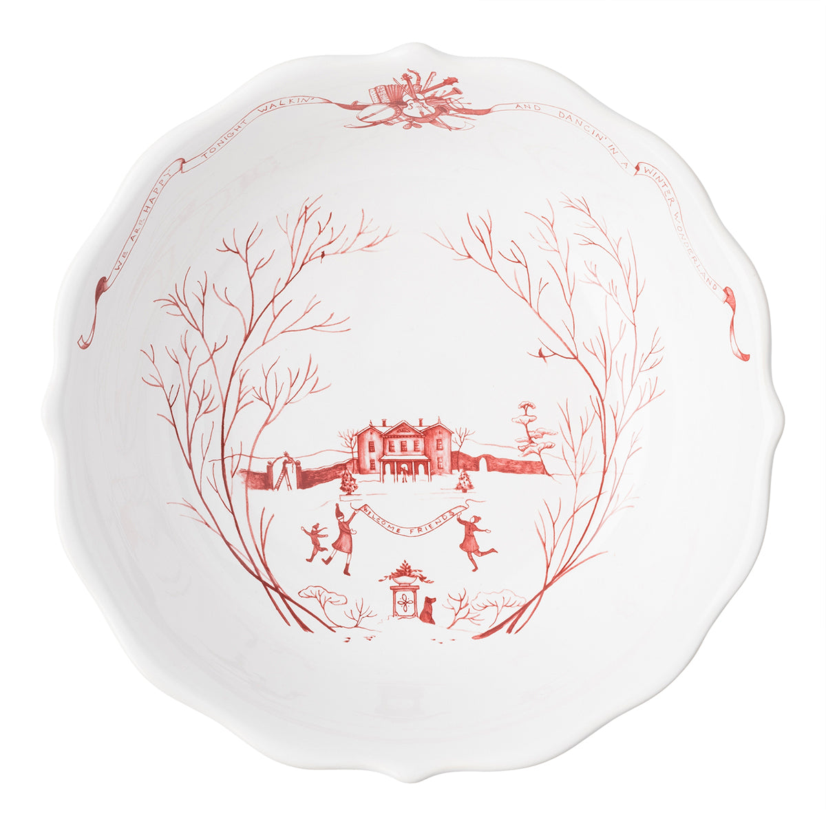 Juliska Country Estate Winter Frolic Ruby 10" Serving Bowl - Thumbnail 5
