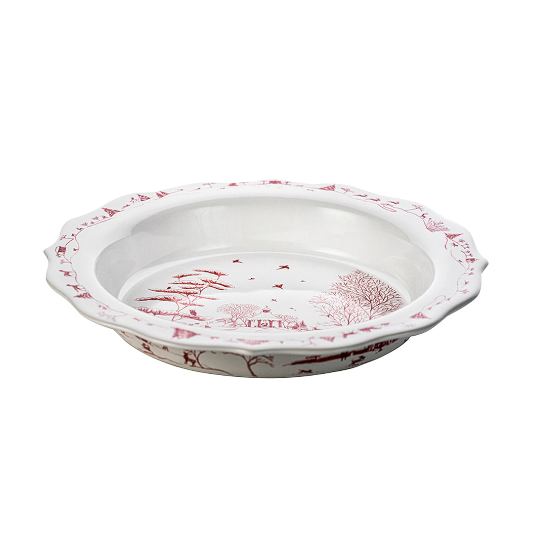 Juliska Country Estate Winter Frolic Ruby Pie Dish