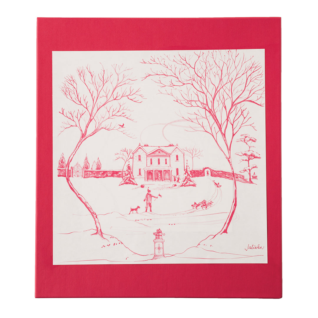 Juliska Country Estate Winter Frolic Ruby 12 Days of Christmas Tree Platter