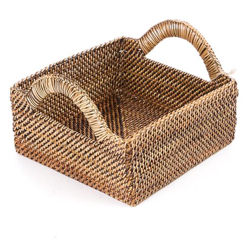 Calaisio Square Bread Basket w/ Up Handles, Small