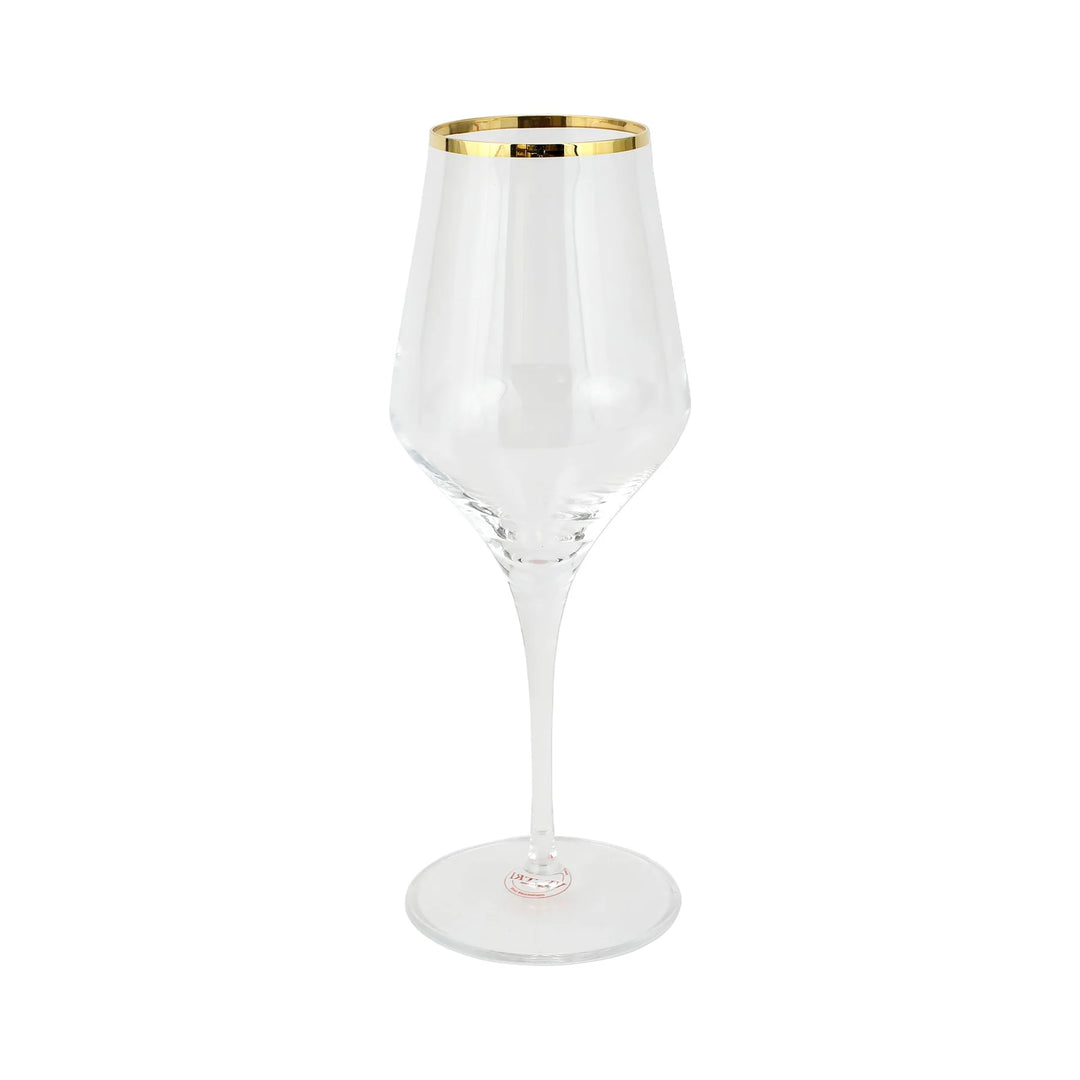 Vietri Contessa Gold Water Glass