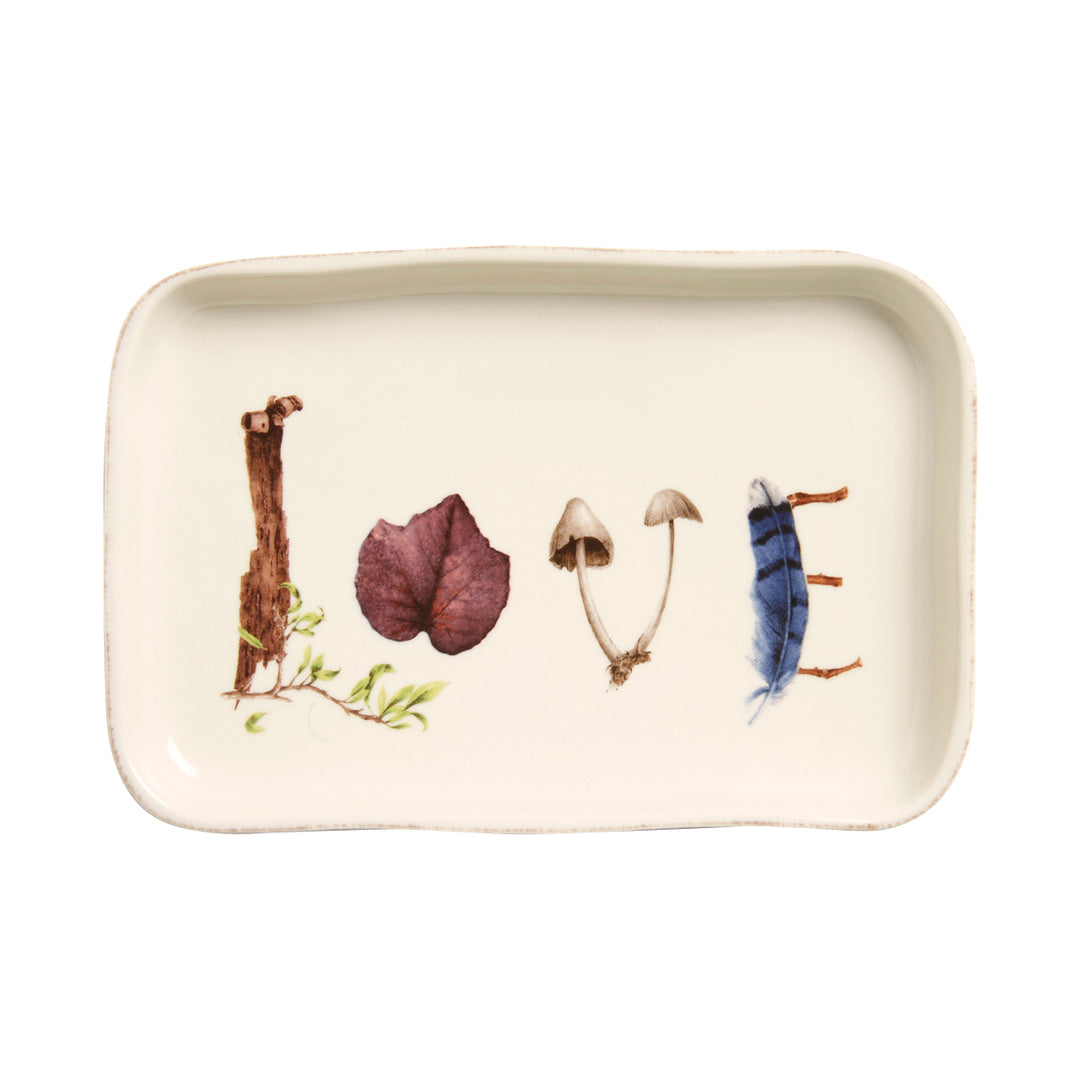 Juliska Forest Walk Gift Tray "Love"