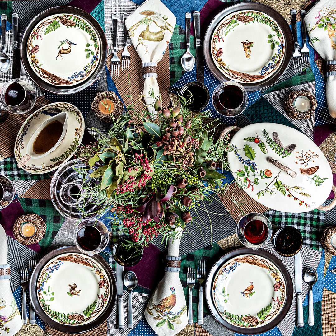 Juliska forest walk spread with place settings