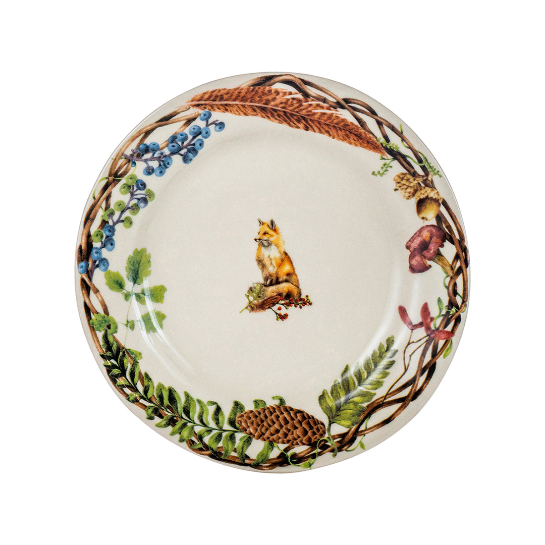 juliska forest walk cafe au lait plate fox