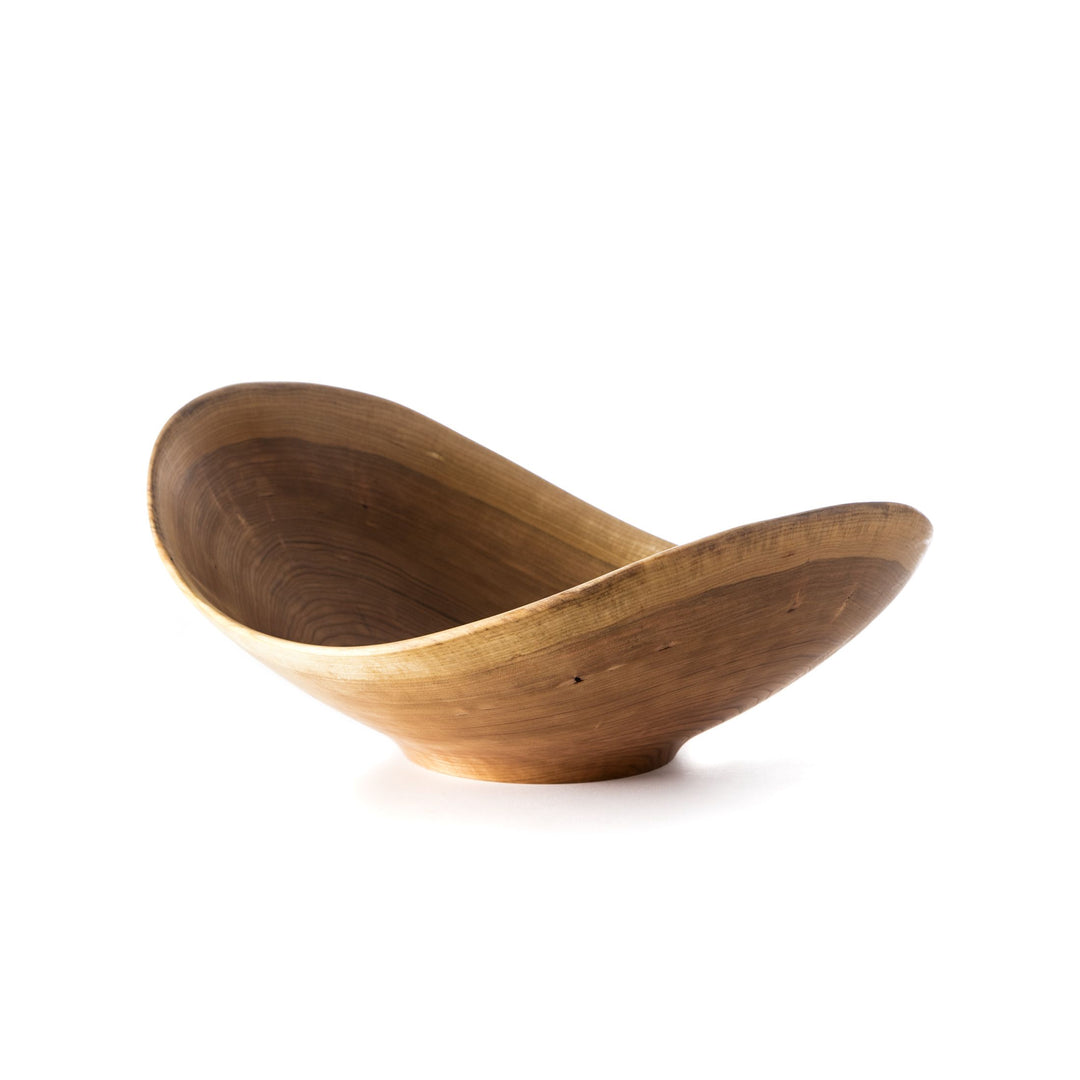 Andrew Pearce Cherry Wood Live Edge Bowl, 16"