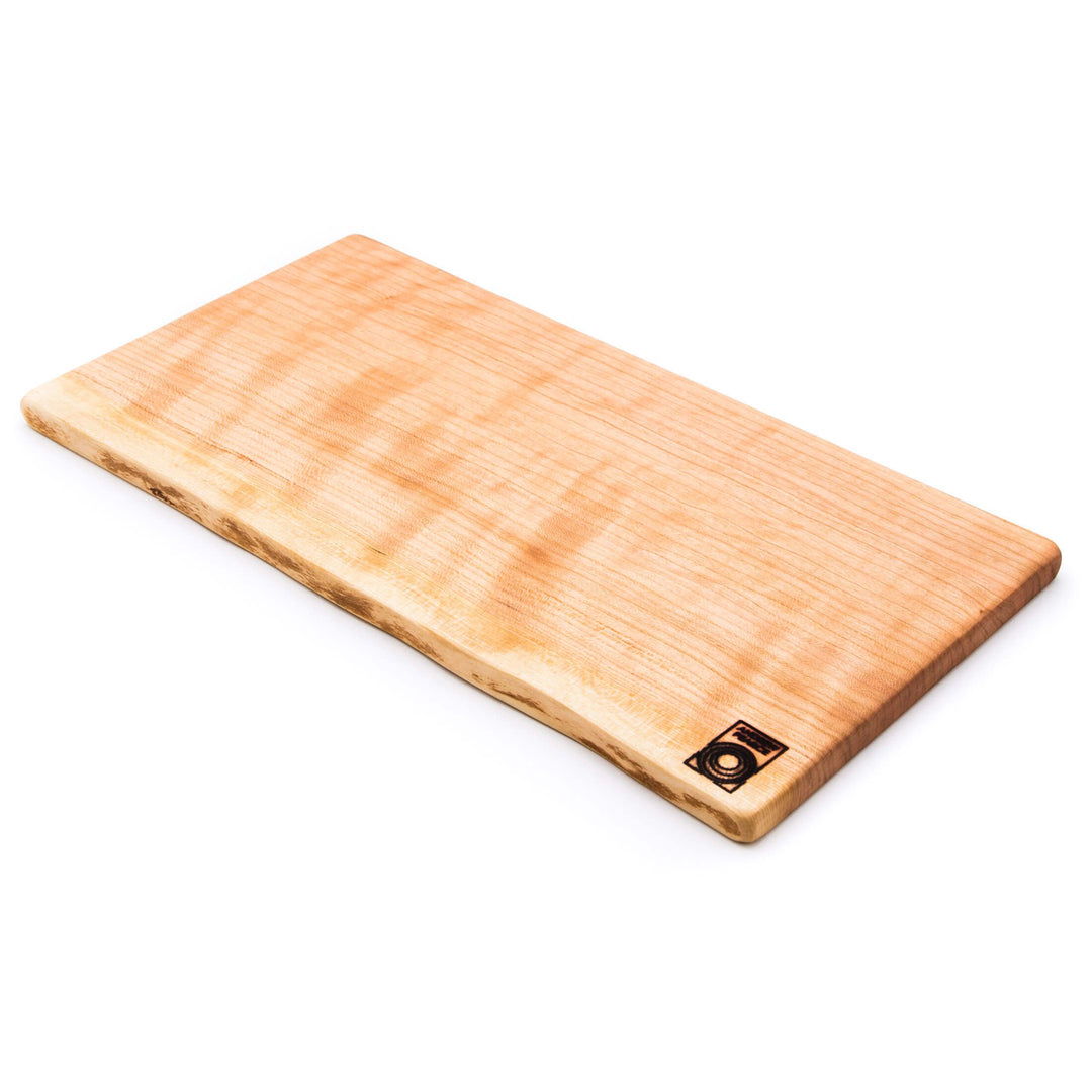 Andrew Pearce Cherry Wood Single Live Edge Cutting Board, Large