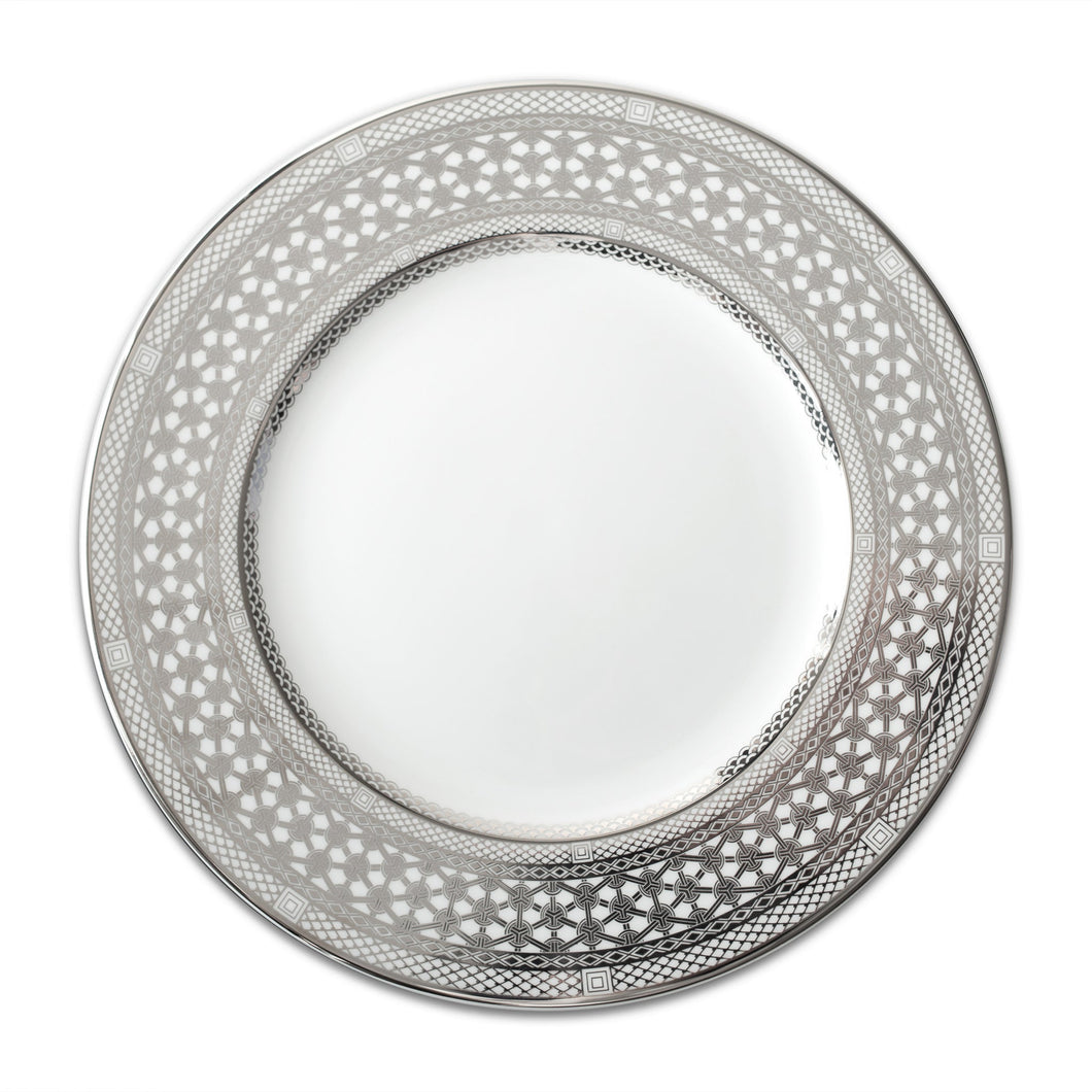 Caskata Hawthorne Platinum Dinner Plate