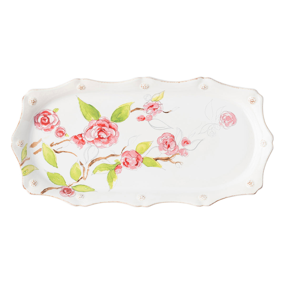 Juliska Berry & Thread Floral Sketch Camellia Hostess Tray