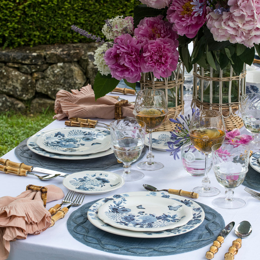 Juliska Field of Flowers place setting outdoor party