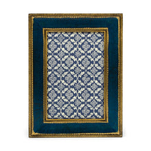 Load image into Gallery viewer, Cavallini Classico Blue Florentine Frame, 5x7
