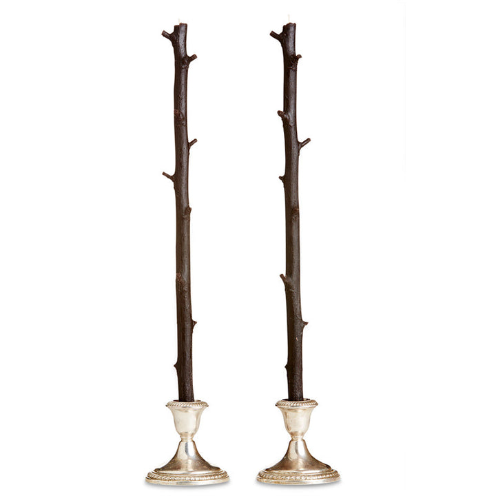 Hickory Stick Candles, Pair Dark Chocolate