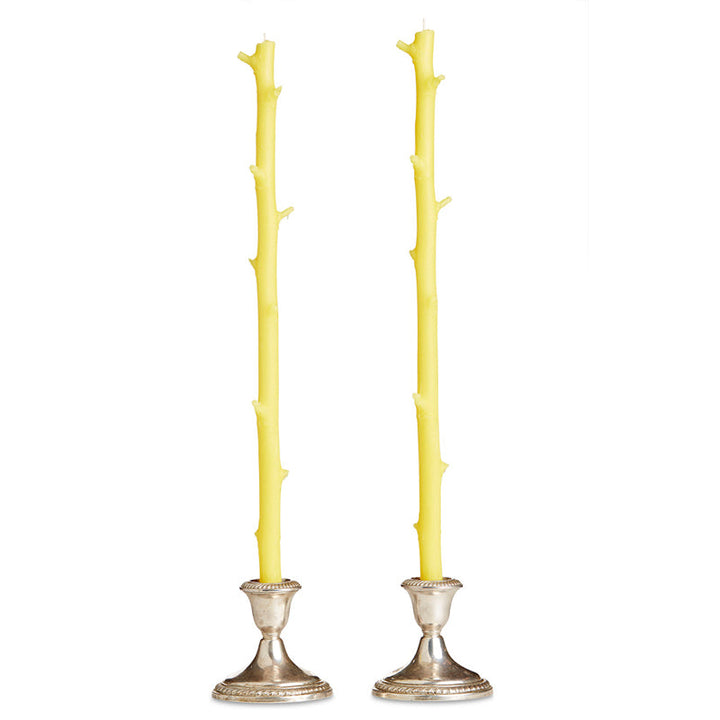Hickory Stick Candles, Pair Lemon Sorbet