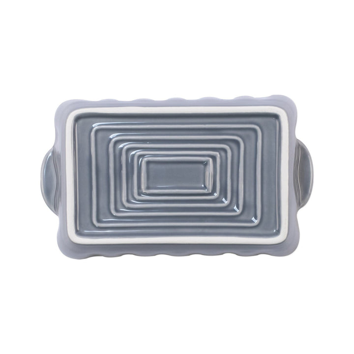 Vietri Italian Bakers Gray Rectangular, Small