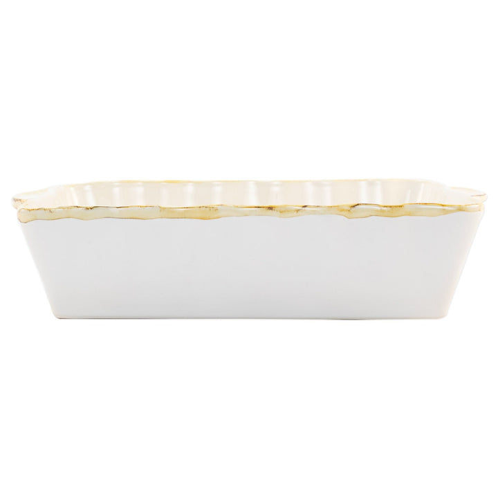 Vietri Italian Bakers White Rectangular, Large