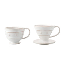 Load image into Gallery viewer, Juliska Berry &amp; Thread Whitewash Pour Over Coffee Set
