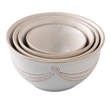 Load image into Gallery viewer, Juliska Berry &amp; Thread Whitewash Nesting Prep Bowl Set
