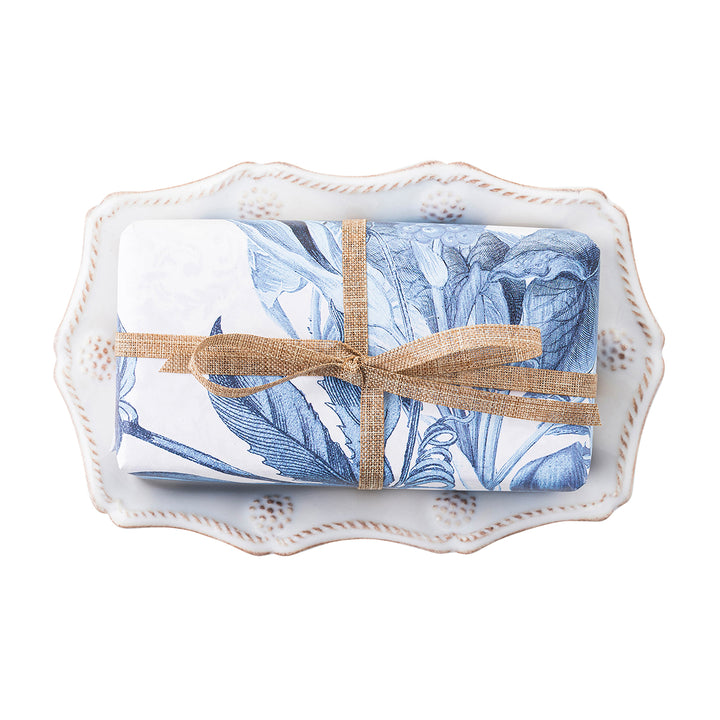 Juliska Berry & Thread Whitewash Soap & Sponge Dish