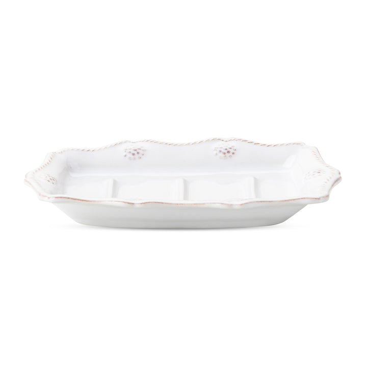 Juliska Berry & Thread Whitewash Soap & Sponge Dish