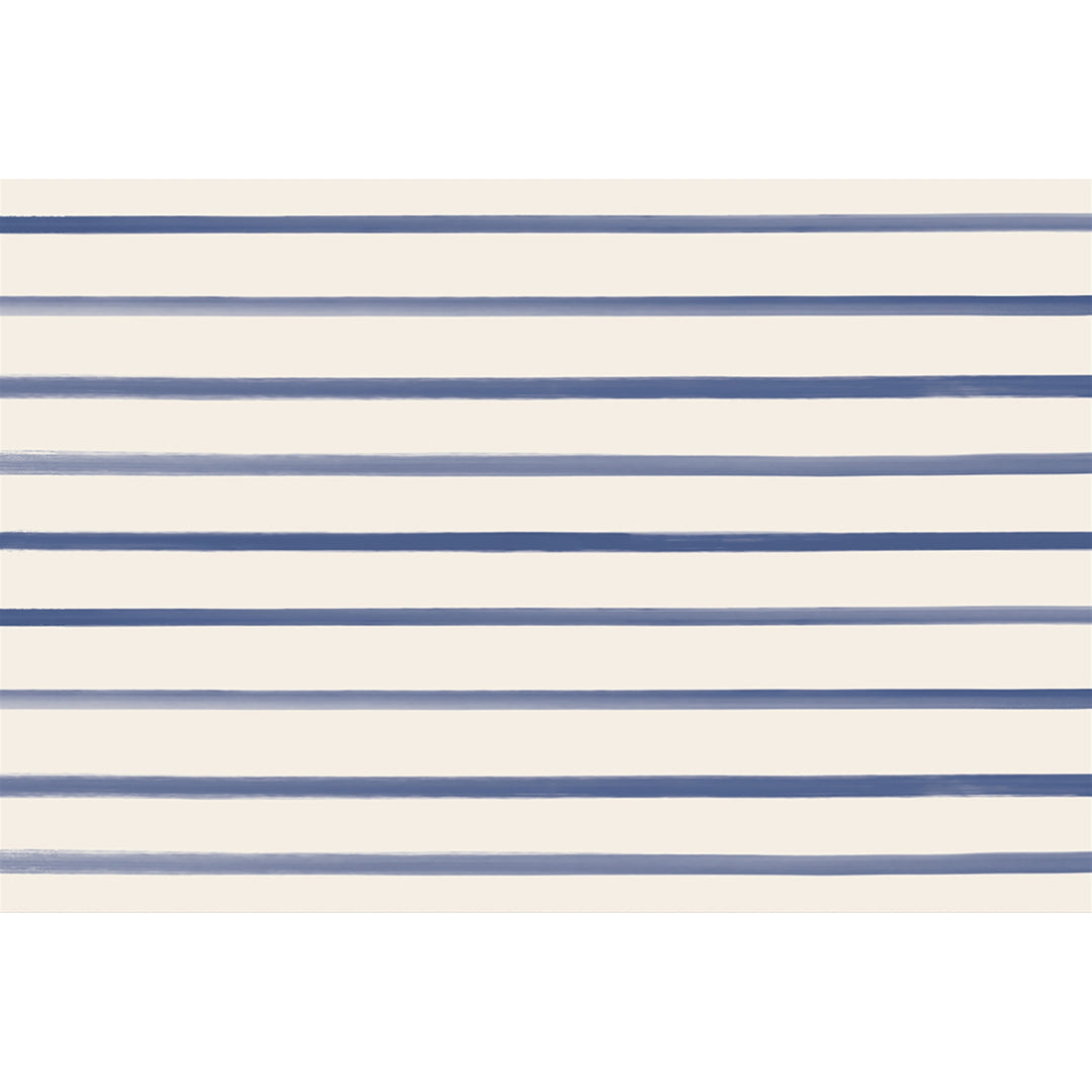 Navy Stripe Paper Placemat Set/24