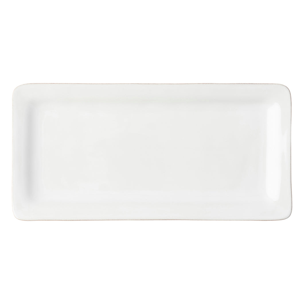 Juliska Puro Whitewash Rectangular Appetizer Platter