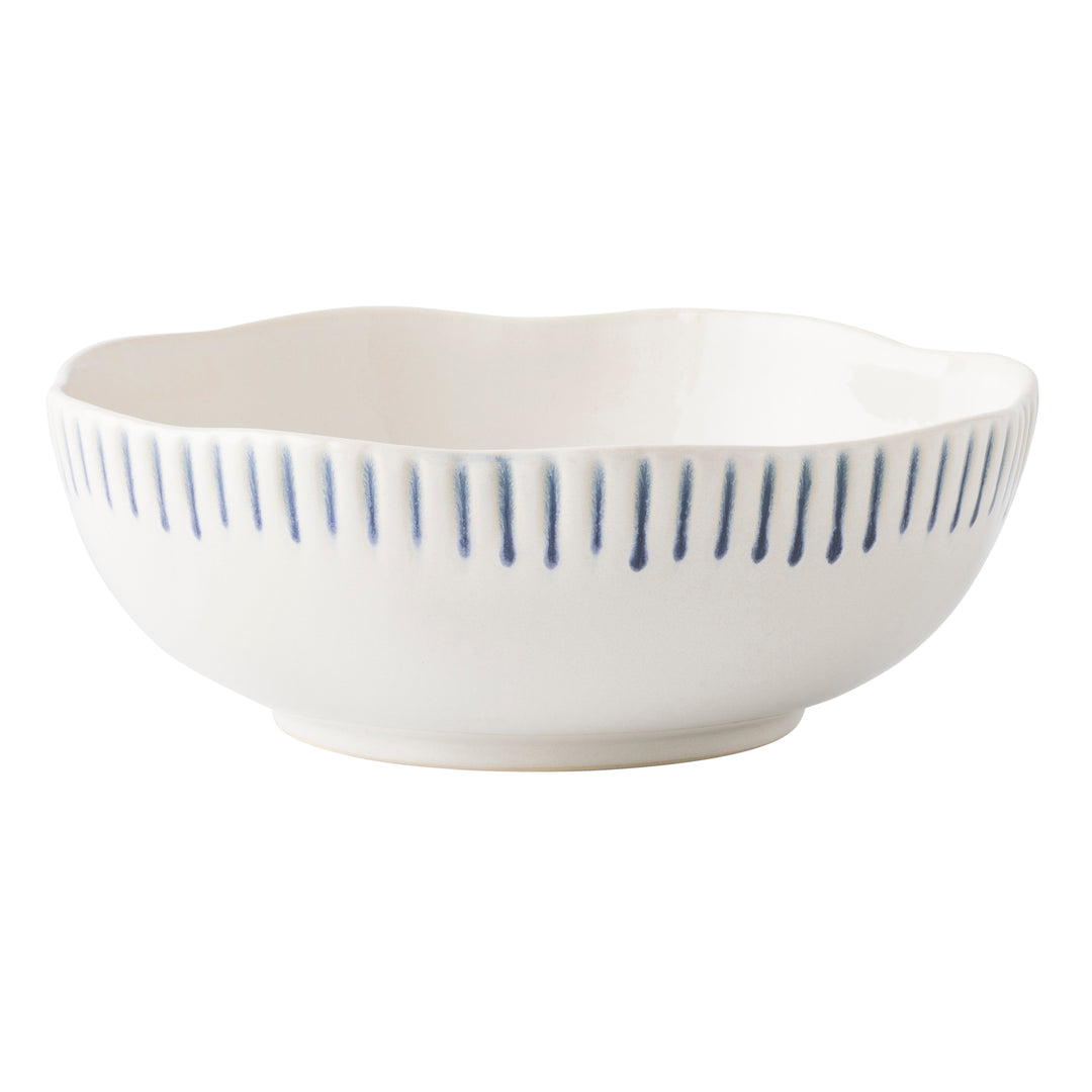 Juliska Sitio Stripe Indigo Coupe Bowl