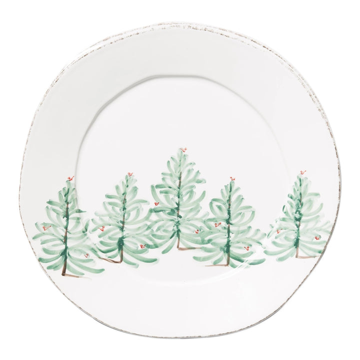 Vietri Lastra Holiday Large Round Platter