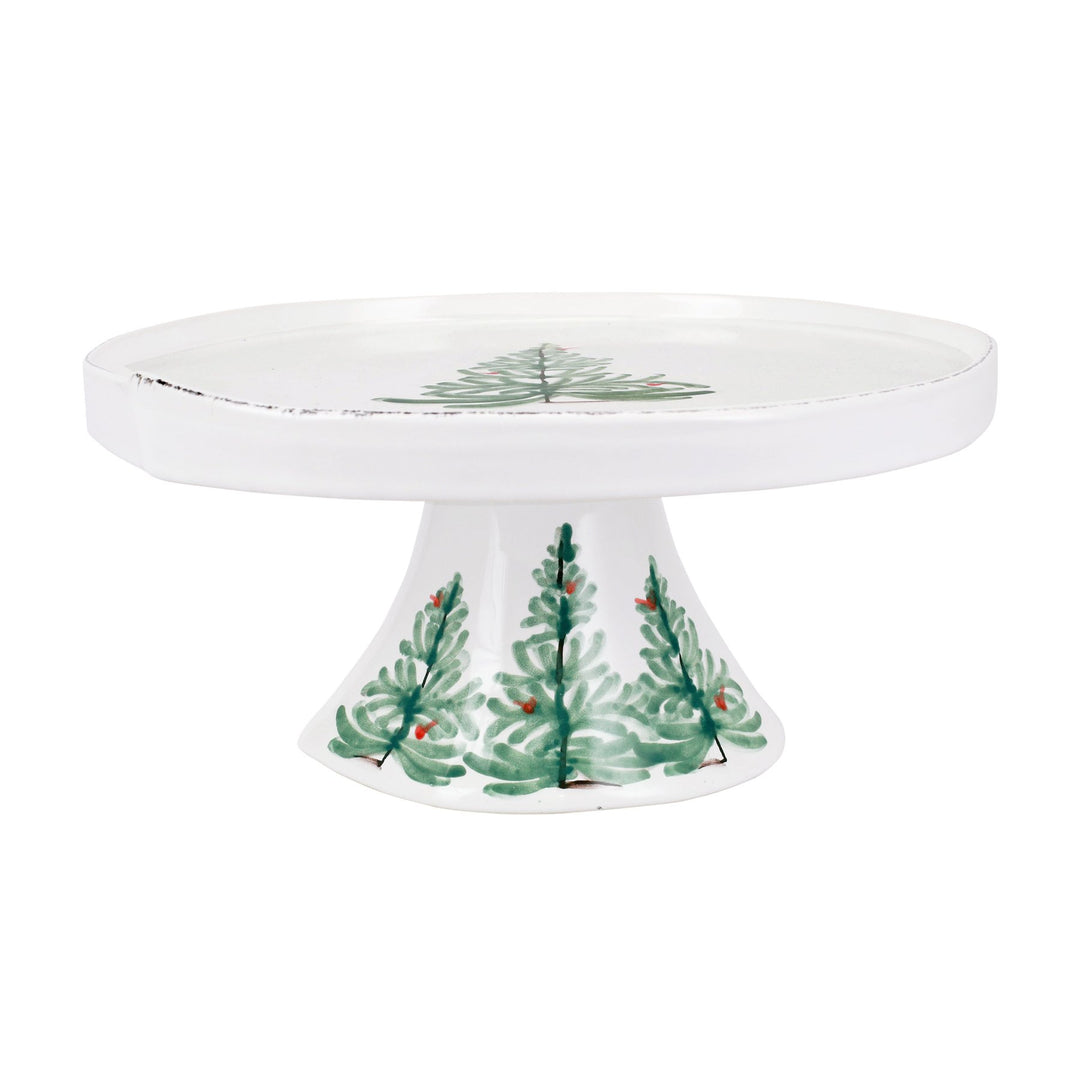 Vietri Lastra Holiday Cake Stand