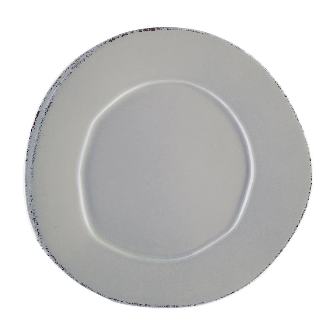 Vietri Lastra Gray Dinner Plate