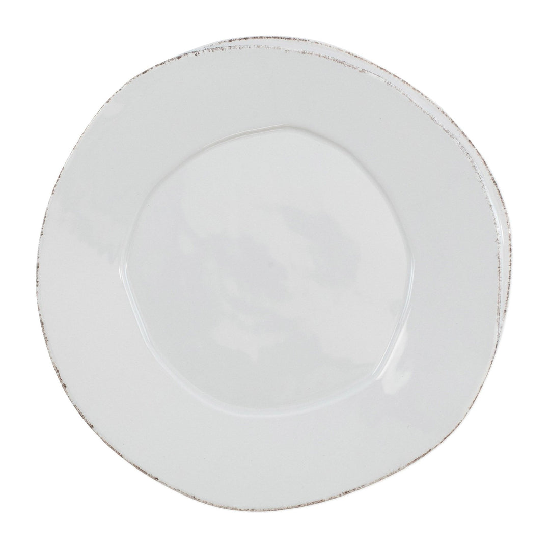 Vietri Lastra Light Gray Dinner Plate