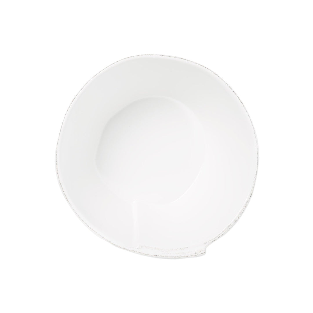 Vietri Lastra White Medium Stacking Serving Bowl