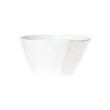 Load image into Gallery viewer, Vietri Lastra White Medium Stacking Serving Bowl

